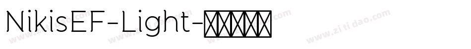 NikisEF-Light字体转换