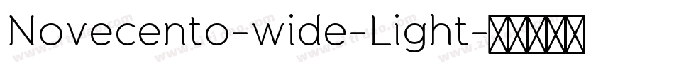 Novecento-wide-Light字体转换