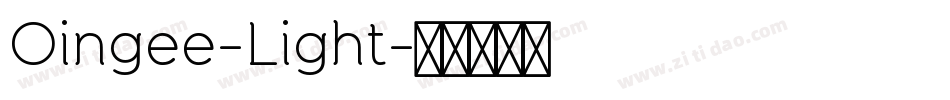 Oingee-Light字体转换