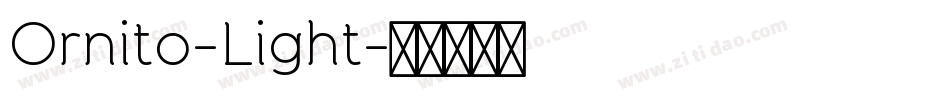 Ornito-Light字体转换