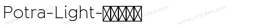 Potra-Light字体转换