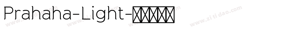 Prahaha-Light字体转换