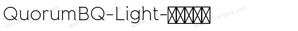 QuorumBQ-Light字体转换