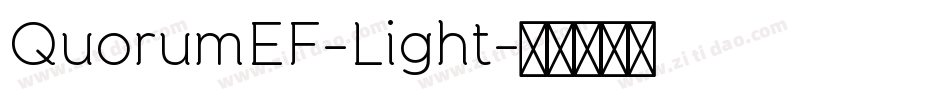 QuorumEF-Light字体转换
