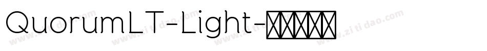 QuorumLT-Light字体转换