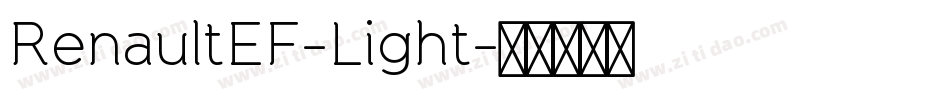 RenaultEF-Light字体转换