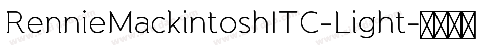 RennieMackintoshITC-Light字体转换