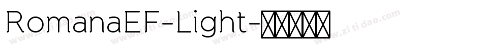 RomanaEF-Light字体转换