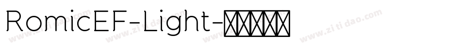RomicEF-Light字体转换