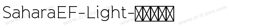 SaharaEF-Light字体转换