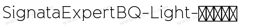SignataExpertBQ-Light字体转换