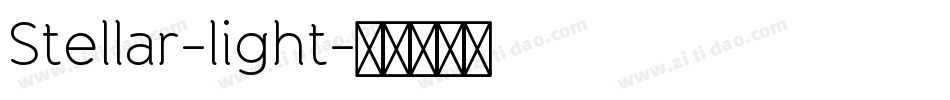 Stellar-light字体转换