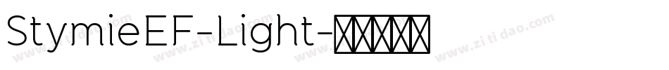 StymieEF-Light字体转换