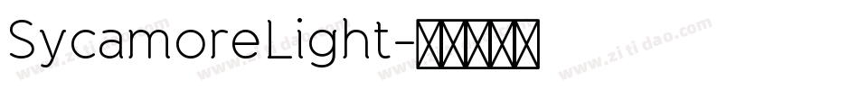 SycamoreLight字体转换