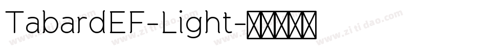 TabardEF-Light字体转换