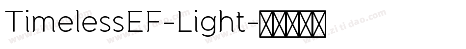 TimelessEF-Light字体转换