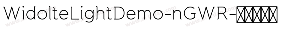 WidolteLightDemo-nGWR字体转换