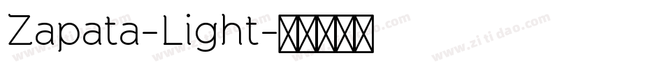 Zapata-Light字体转换