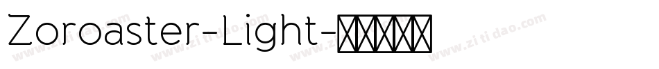 Zoroaster-Light字体转换