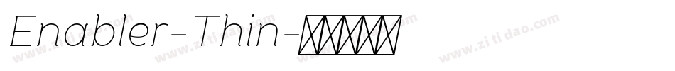 Enabler-Thin字体转换