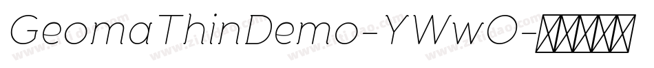 GeomaThinDemo-YWwO字体转换