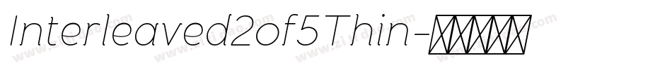 Interleaved2of5Thin字体转换
