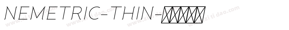 NEMETRIC-THIN字体转换