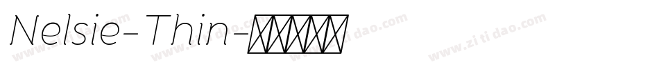 Nelsie-Thin字体转换