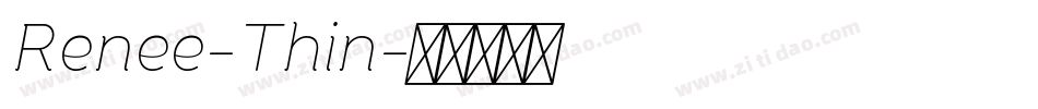 Renee-Thin字体转换