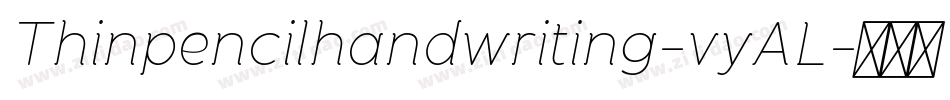 Thinpencilhandwriting-vyAL字体转换