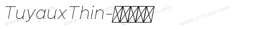 TuyauxThin字体转换