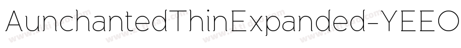 AunchantedThinExpanded-YEEO字体转换
