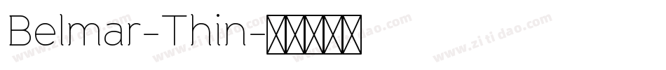 Belmar-Thin字体转换