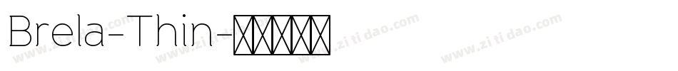 Brela-Thin字体转换
