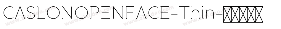 CASLONOPENFACE-Thin字体转换