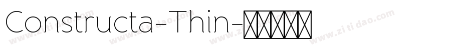 Constructa-Thin字体转换