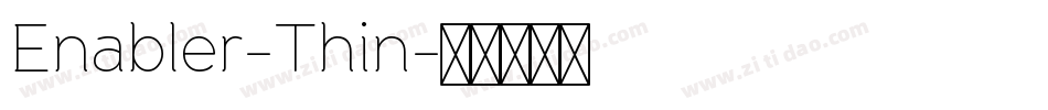 Enabler-Thin字体转换