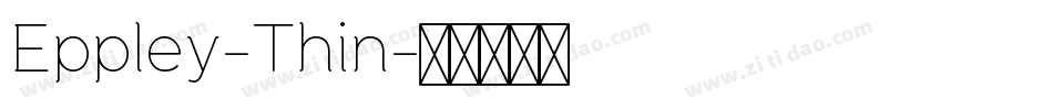 Eppley-Thin字体转换