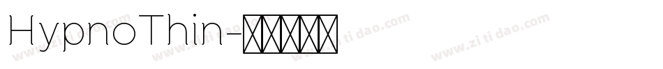 HypnoThin字体转换