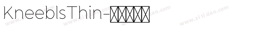 KneeblsThin字体转换