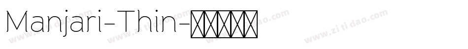 Manjari-Thin字体转换