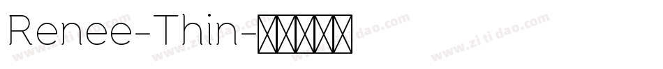 Renee-Thin字体转换