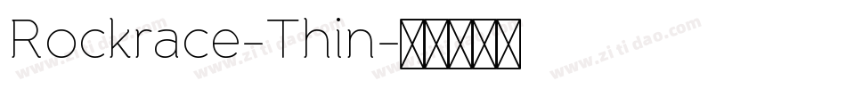Rockrace-Thin字体转换