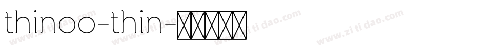thinoo-thin字体转换