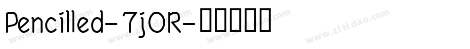 Pencilled-7jOR字体转换