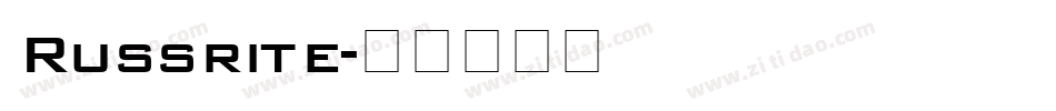 Russrite字体转换