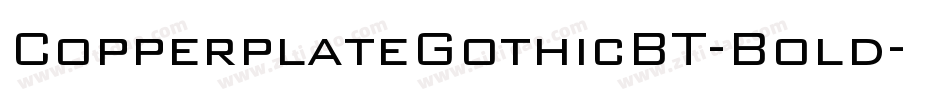CopperplateGothicBT-Bold字体转换