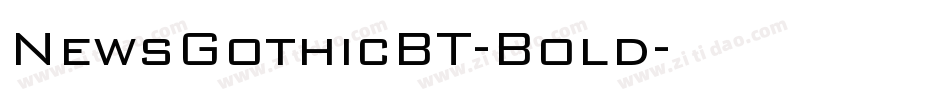 NewsGothicBT-Bold字体转换