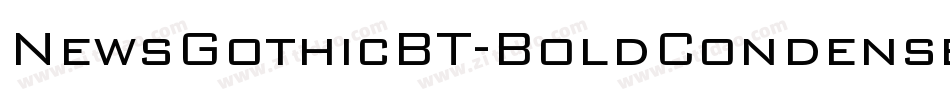 NewsGothicBT-BoldCondensed字体转换