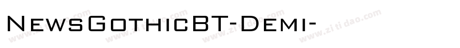 NewsGothicBT-Demi字体转换